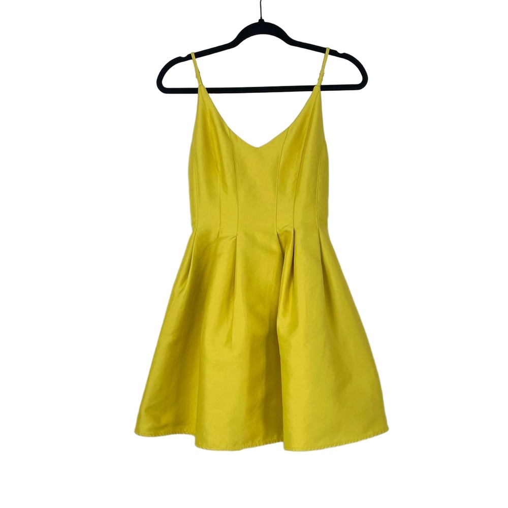 DO+BE Yellow Spaghetti-Strap Mini Dress